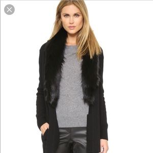 Michael Kors fur trip cardigan